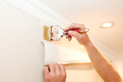 Pose de papier peint à Taxenne — revêtements muraux et toiles de verre